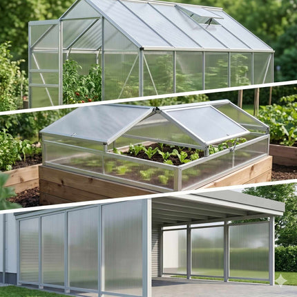 6mm Clear Polycarbonate Double-Wall Sheets, Set of 14