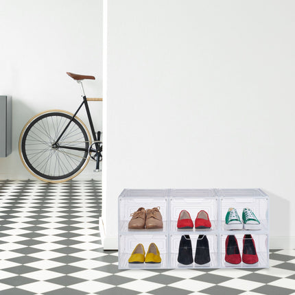 6-pack shoe boxes