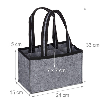 6x Felt Bottle Carrier