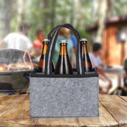 6x Felt Bottle Carrier