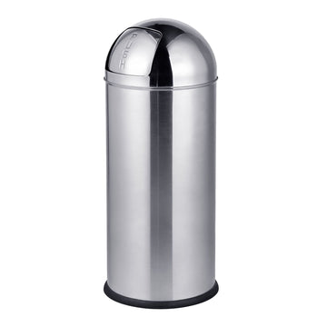 70L Stainless Steel Push-Lid Bin with Inner Bucket