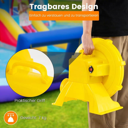 750W Inflatable Blower Fan with Handle & Stakes