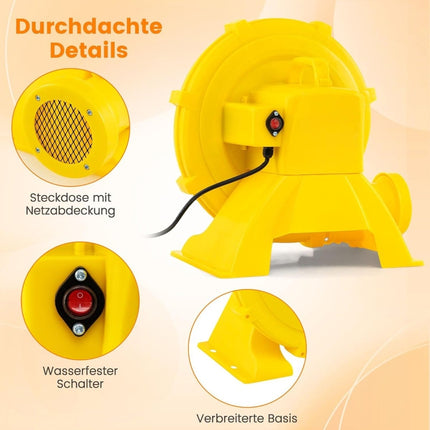 750W Inflatable Blower Fan with Handle & Stakes