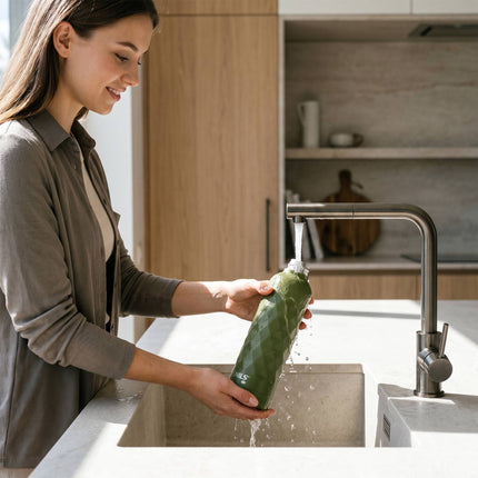 750ml Stainless Steel Leak-Proof Water Bottle – Green