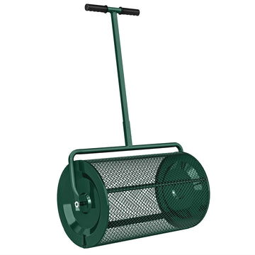 75L Metal Compost Spreader with Adjustable T-Handle
