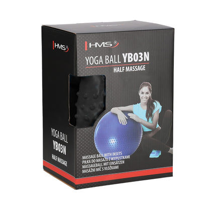 75cm Black Gym Ball – Anti-Burst, Non-Slip