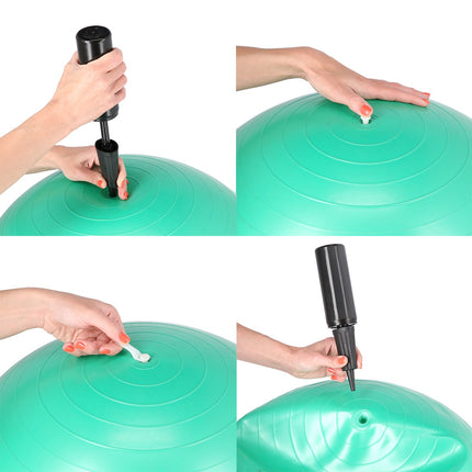 75cm Black Gym Ball – Anti-Burst, Non-Slip Surface