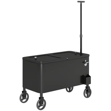 Patio Drinks trolley with wheels, 76L, White