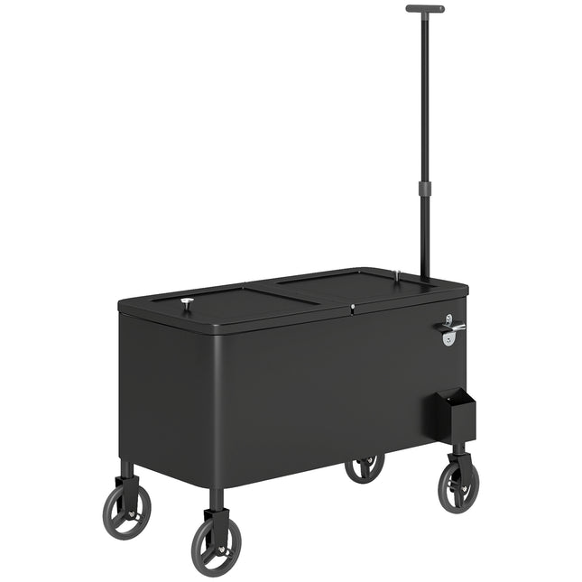 Patio Drinks trolley with wheels, 76L, White