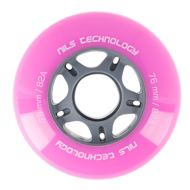 76x24 82A Pink Skateboard Wheels, Set of 4