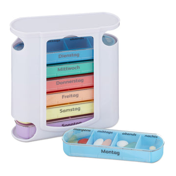 7-Day Pill Box with 4 Compartments Each