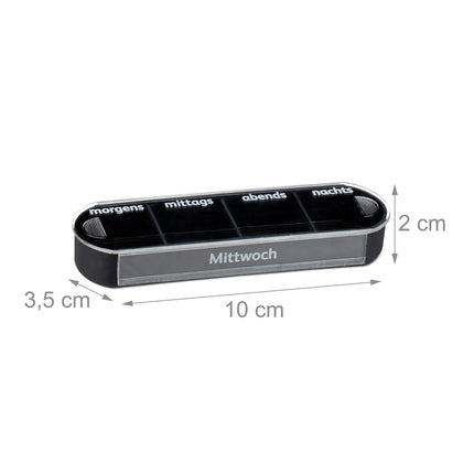 7-Day Pill Box with 4 Compartments Each
