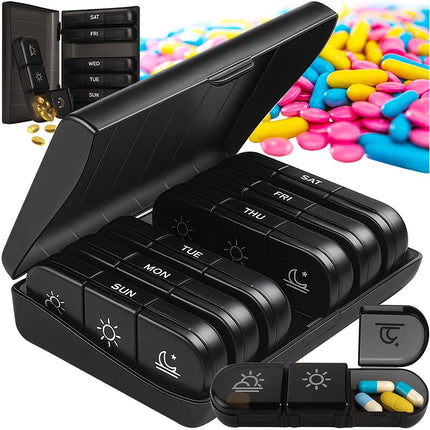 7-Day Pill Organizer with 3 Daily Compartments
