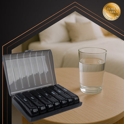 7-Day Pill Organizer with 3 Daily Compartments