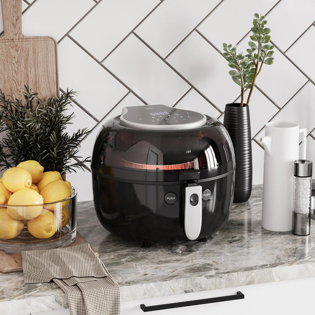 7L hot air fryer, oil-free, 1500W, non-stick basket
