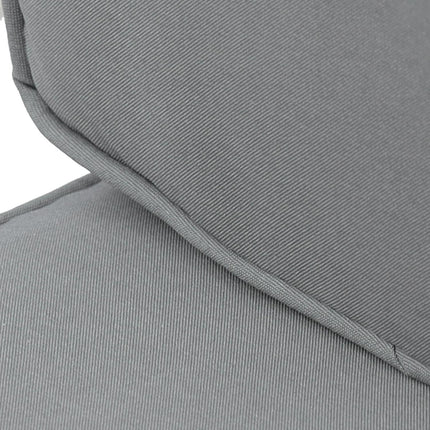 Garden furniture in polyrattan with footstool, gray
