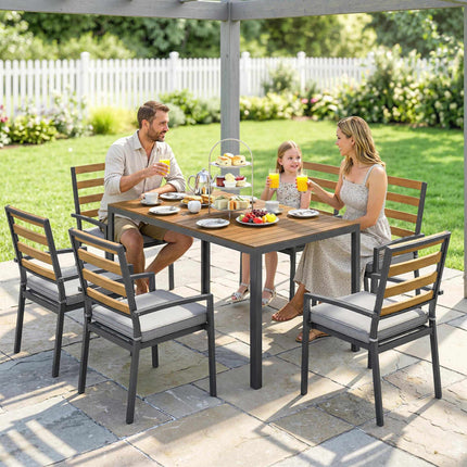 7-Piece Outdoor Dining Set with Table and Chairs