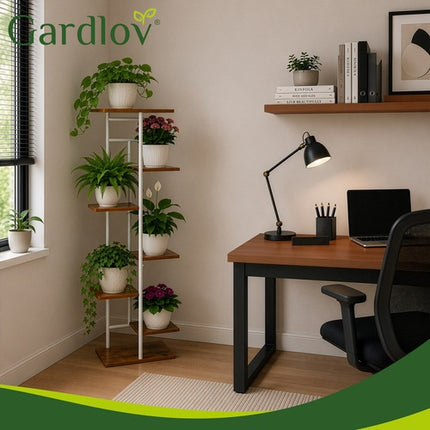 7-Tier Metal Plant Stand, Loft Style, 120cm