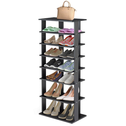 7-Tier Vertical Shoe Rack, Removable Shelf, MDF, 110.5 cm