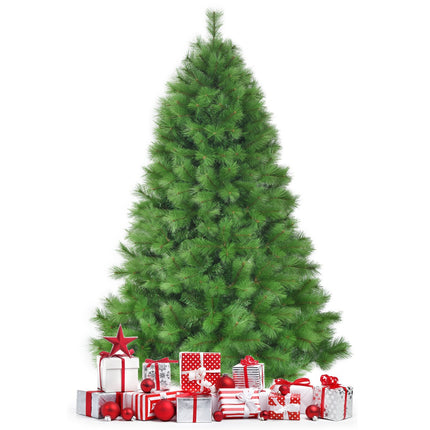 7 ft Artificial Christmas Tree, Hinged, 808 Tips, Stand