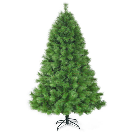 7 ft Artificial Christmas Tree, Hinged, 808 Tips, Stand