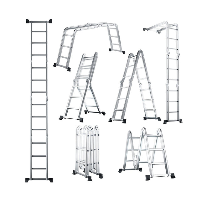 7-in-1 Aluminum Multi-Purpose Ladder, 150kg Capacity
