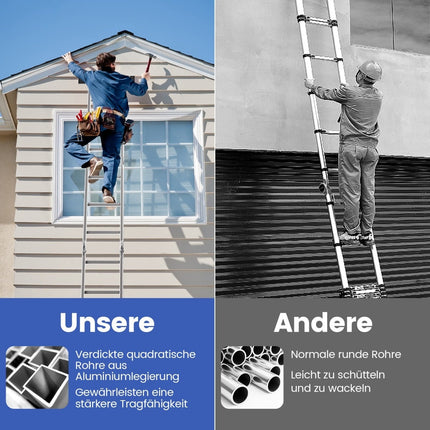 7-in-1 Aluminum Multi-Purpose Ladder, 150kg Capacity