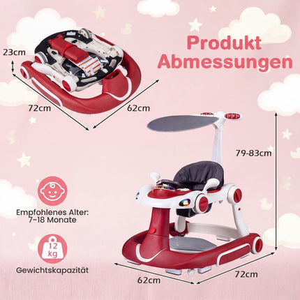 7-in-1 Baby Walker with Adjustable Height & Speed