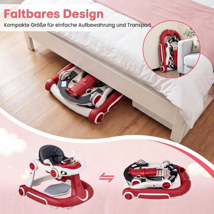7-in-1 Baby Walker with Adjustable Height & Speed