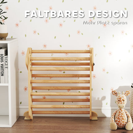 7-in-1 Kids Climbing Set, Foldable Wooden Play Gym