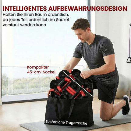 7-in-1 Push-Up Board with Wheels and Storage Base