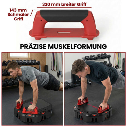 7-in-1 Push-Up Board with Wheels and Storage Base