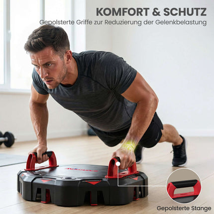 7-in-1 Push-Up Board with Wheels and Storage Base