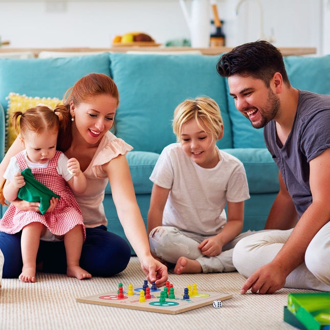 7-in-1 Wooden Board Game Set – Compact Design