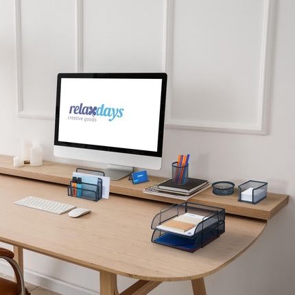 7-part desk organization