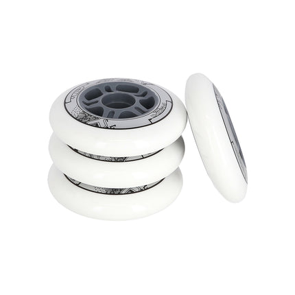 80x24 PU White Wheels, Set of 4