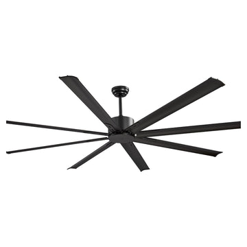 84-Inch Ceiling Fan No Light, 8-Blade Aluminum, Remote