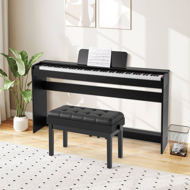 88-Key Digital Piano, Hammer-Action Weighted, 3-Pedal Stand