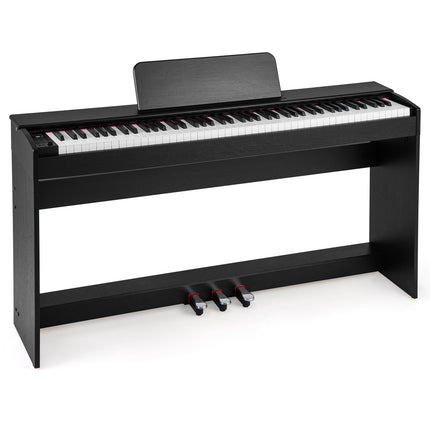 88-Key Digital Piano, Hammer-Action Weighted, 3-Pedal Stand