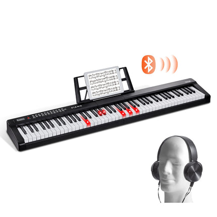 88-Key Digital Piano Keyboard, Semi-Weighted, Bluetooth MIDI