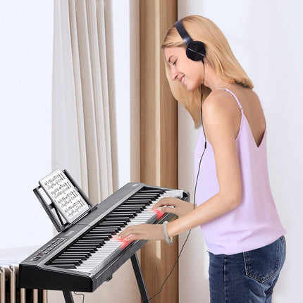 88-Key Digital Piano Keyboard, Semi-Weighted, Bluetooth MIDI