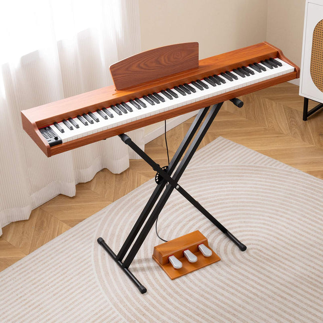 88-Key Full-Size Digital Piano, Semi-Weighted, Stand, Pedals