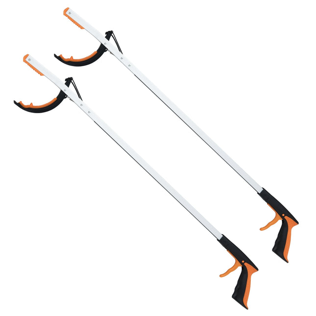 88 cm Long Reach Grabber Tool Set, Aluminum, Non-Slip Claw