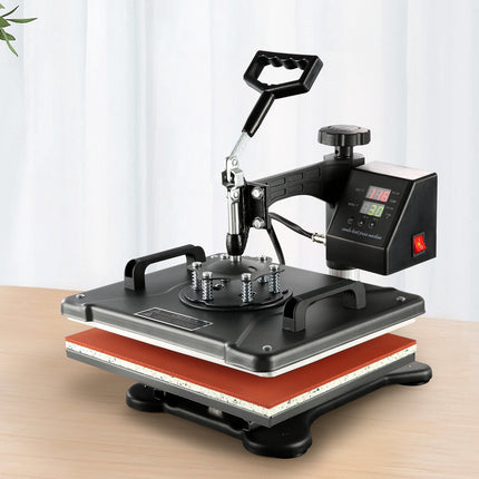 8-In-1 Heat Press Machine, 12x15 In, Digital Swing-Away