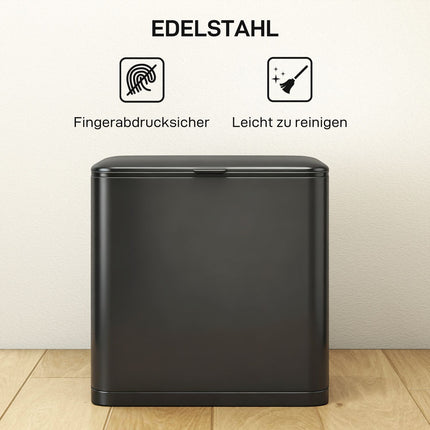 8L Stainless Steel Trash Can, Freestanding or Wall-Mounted