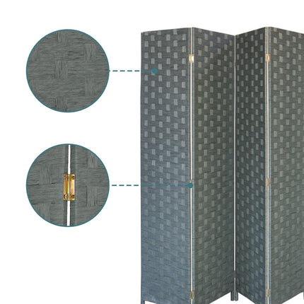 8-Panel Room Divider Folding Screen