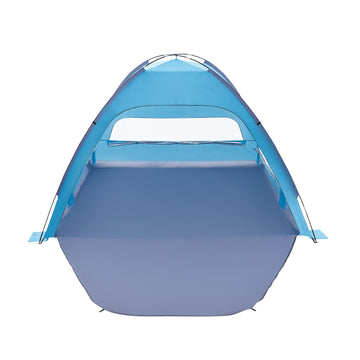 8-Person Beach Tent Sun Shelter, UPF 50+, Sand Pockets