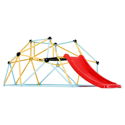 8ft Geometric Climbing Dome With Slide, 600 lb Capacity