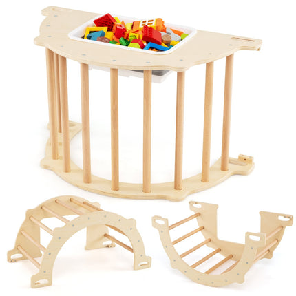 8-in-1 Climbing Arch with Storage Box, 80 x 47 x 41 cm