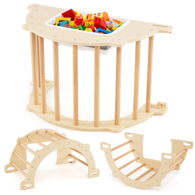 8-in-1 Climbing Arch with Storage Box, 80 x 47 x 41 cm